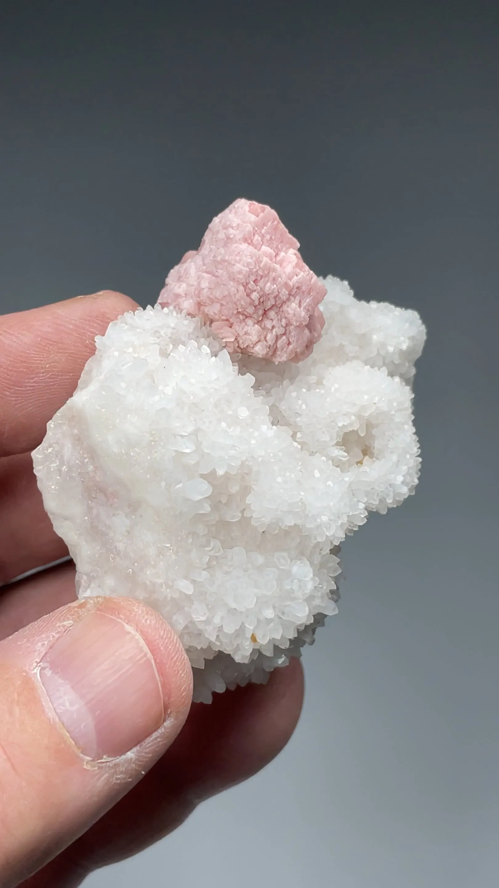 Rhodochrosite with Quartz - image 2