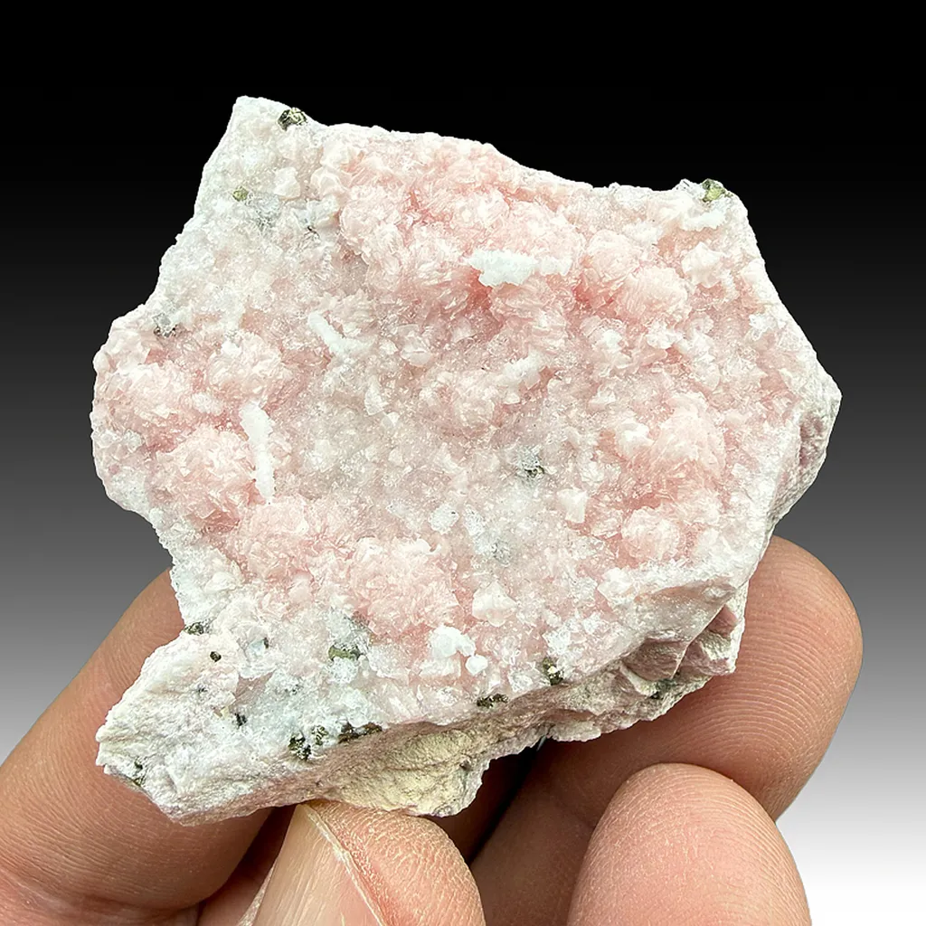 Rhodochrosite with Quartz, Calcite image