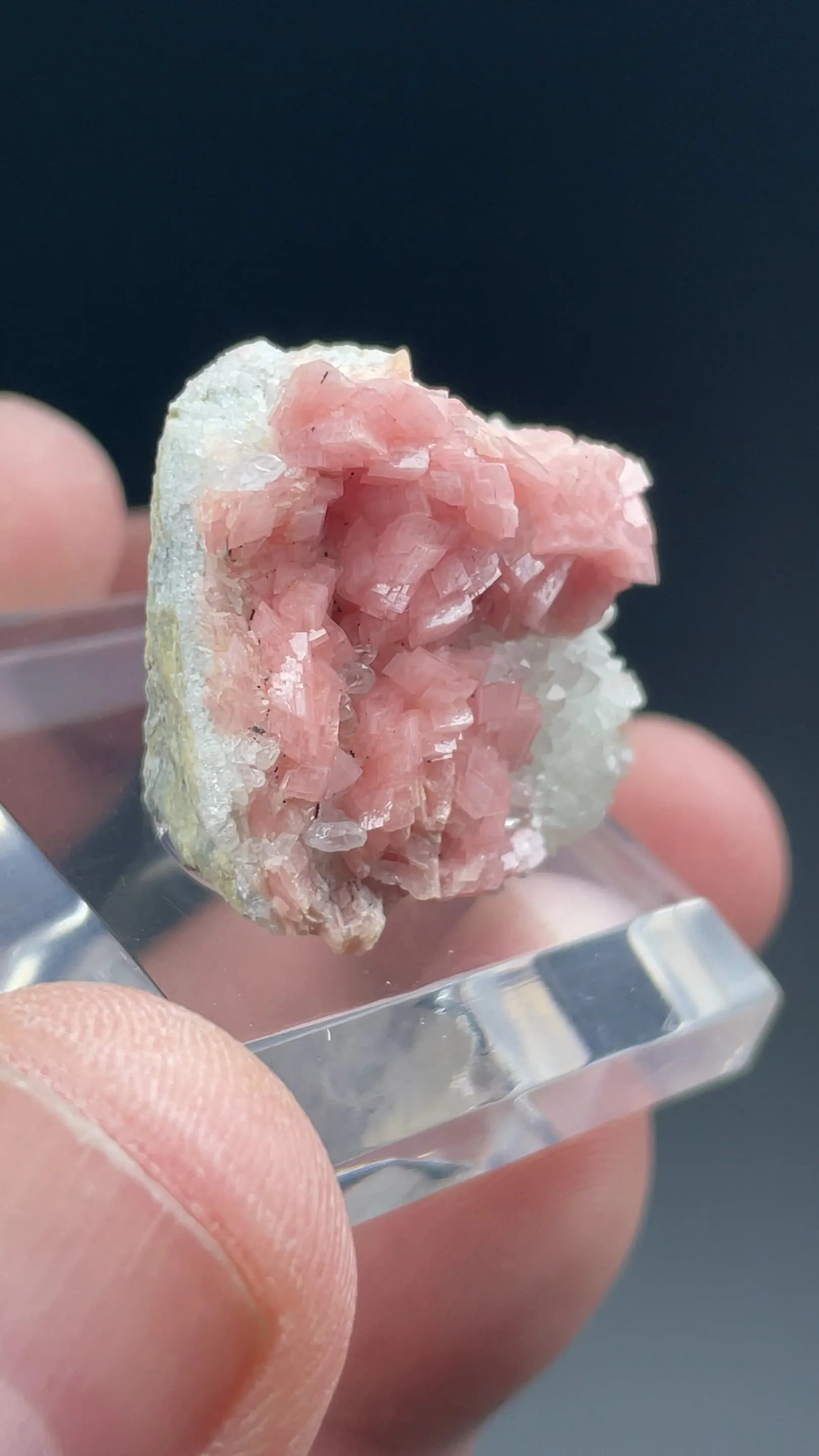 Rhodochrosite with Quartz - image 2