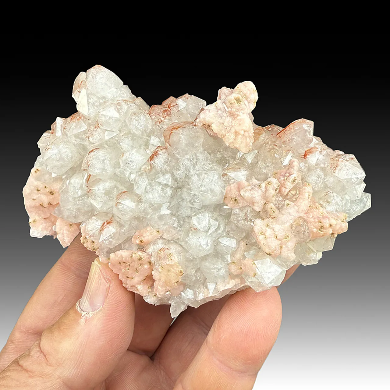 Rhodochrosite with Quartz - image 1