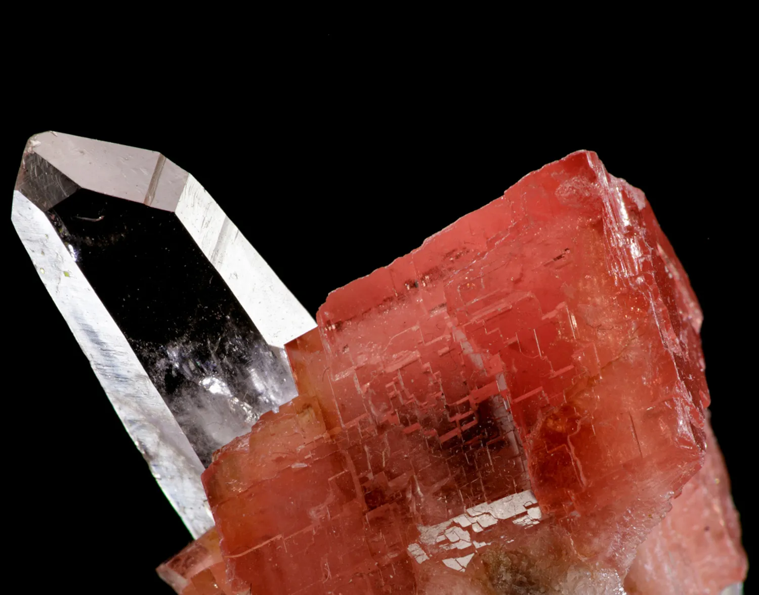 Rhodochrosite with Quartz - image 4
