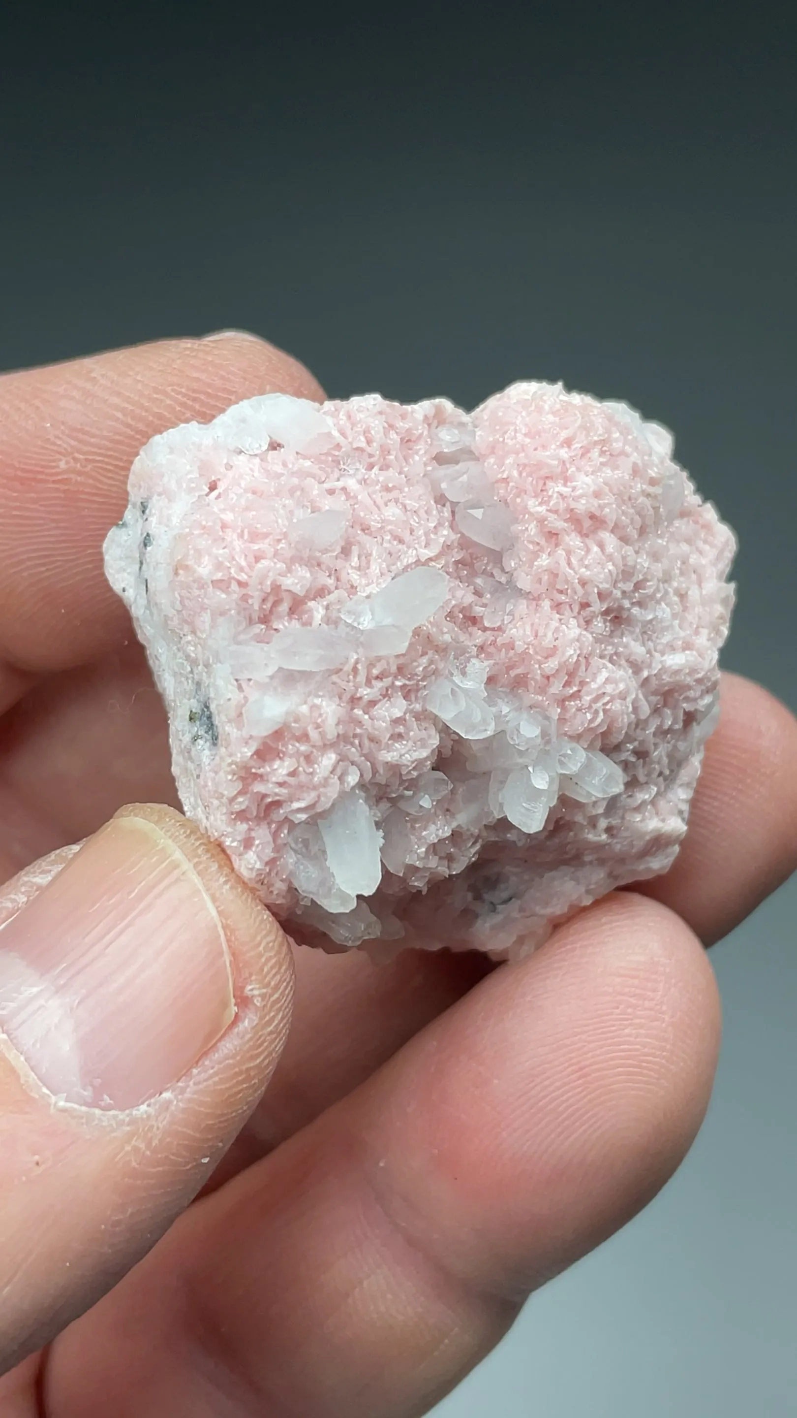 Rhodochrosite with Quartz - image 2
