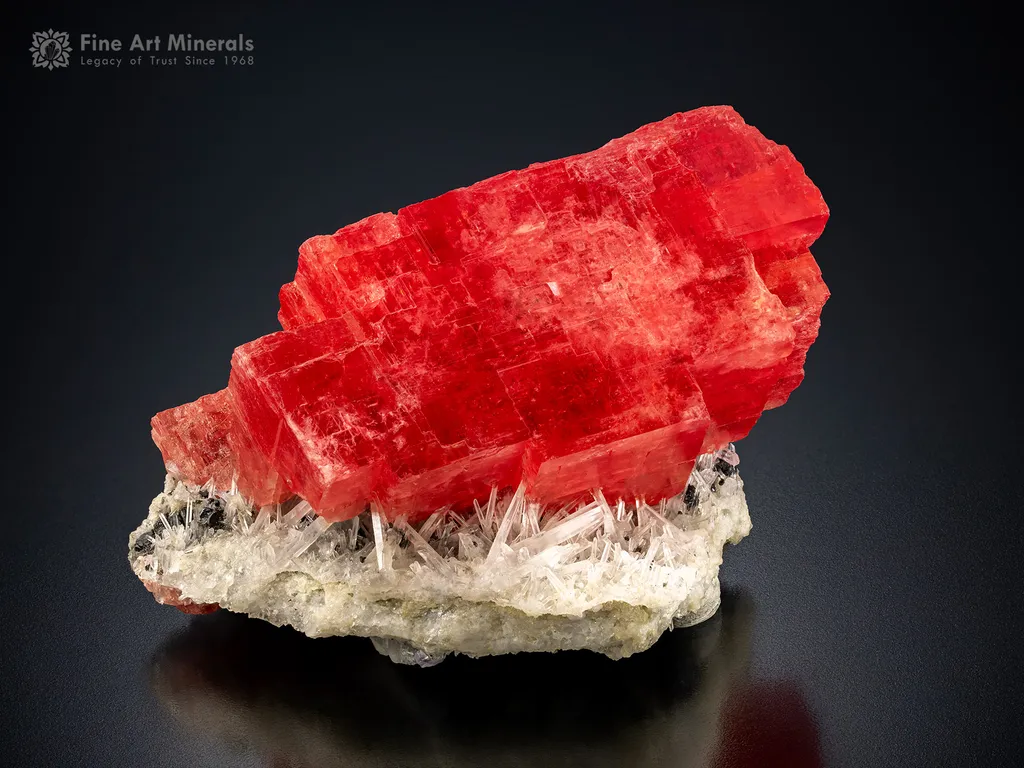 Rhodochrosite with Quartz from Sweet Home Mine USA image