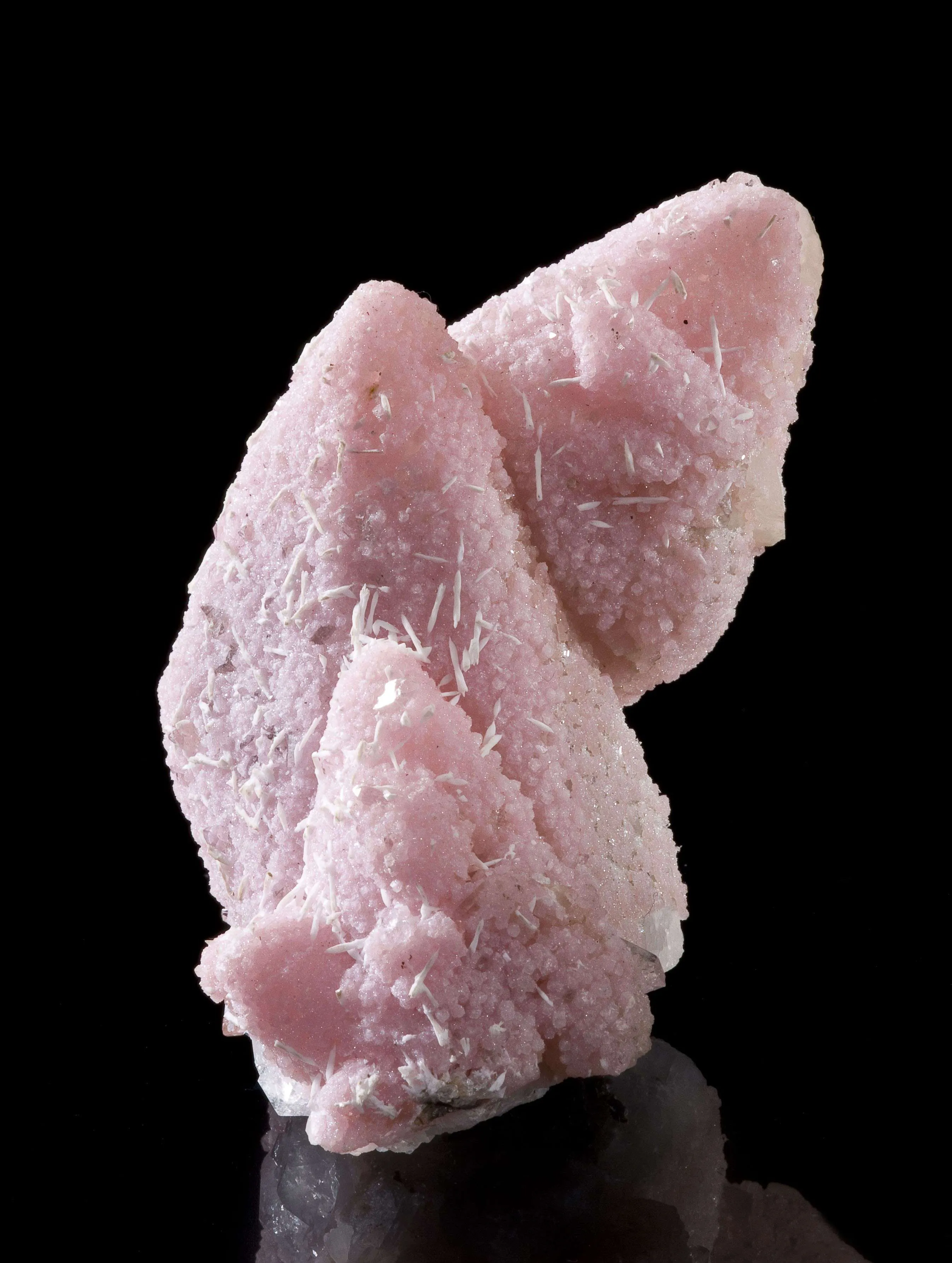 Rhodochrosite With Quartz & Gypsum Casting Calcite - image 1