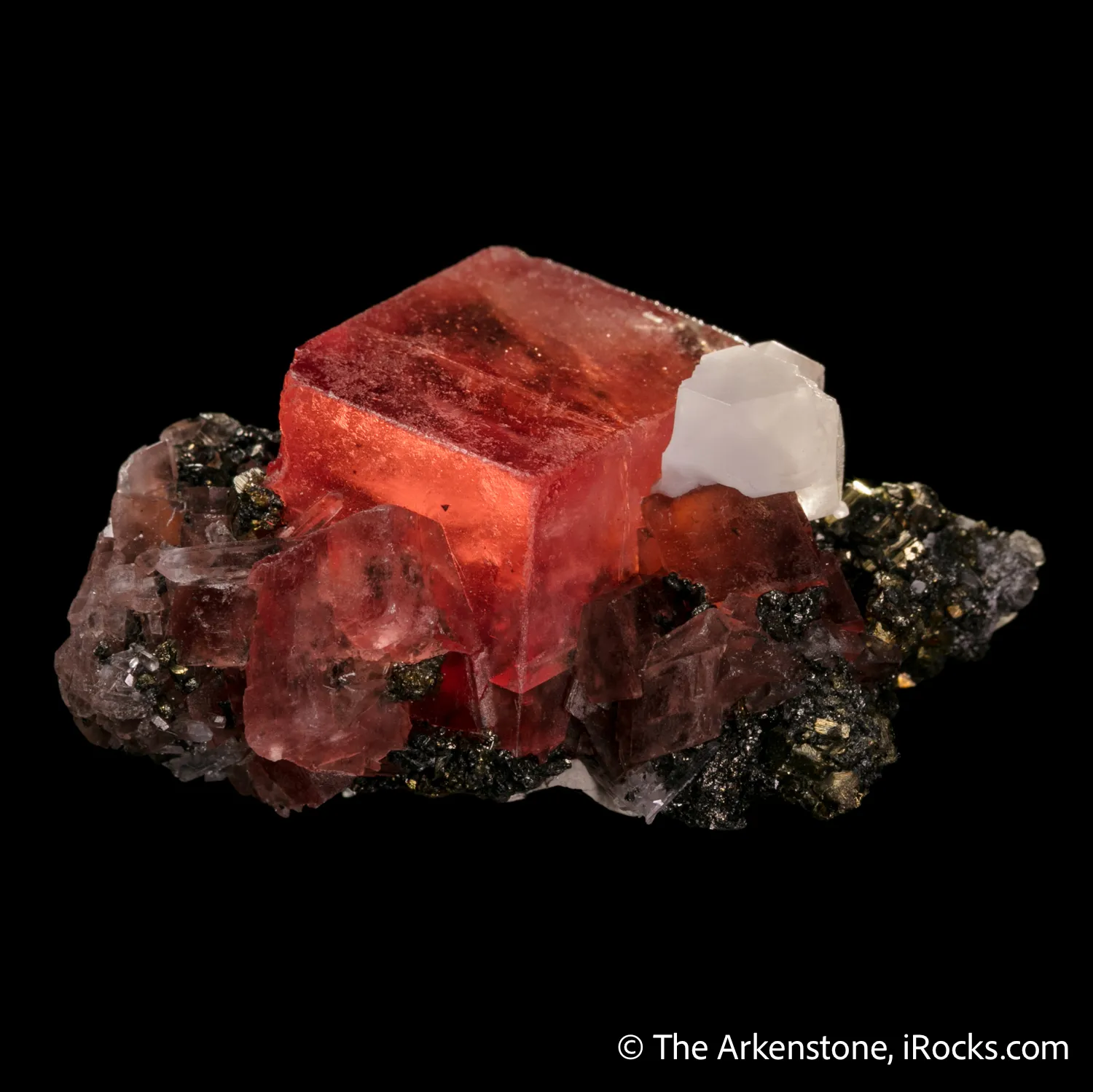 Rhodochrosite with Quartz ps. Fluorite - image 4