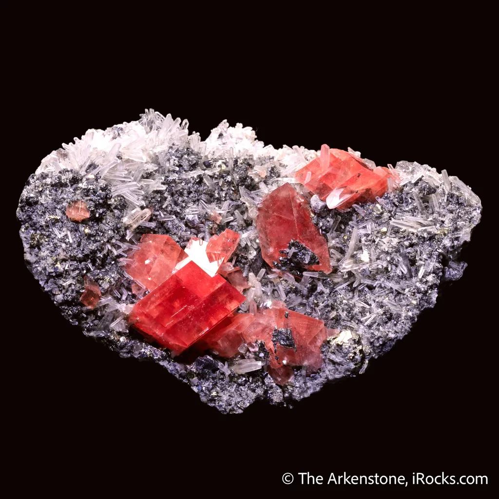 Rhodochrosite with Quartz, Pyrite and Tetrahedrite - image 3
