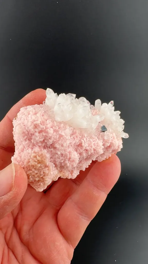 Rhodochrosite with Quartz, Tetrahedrite image