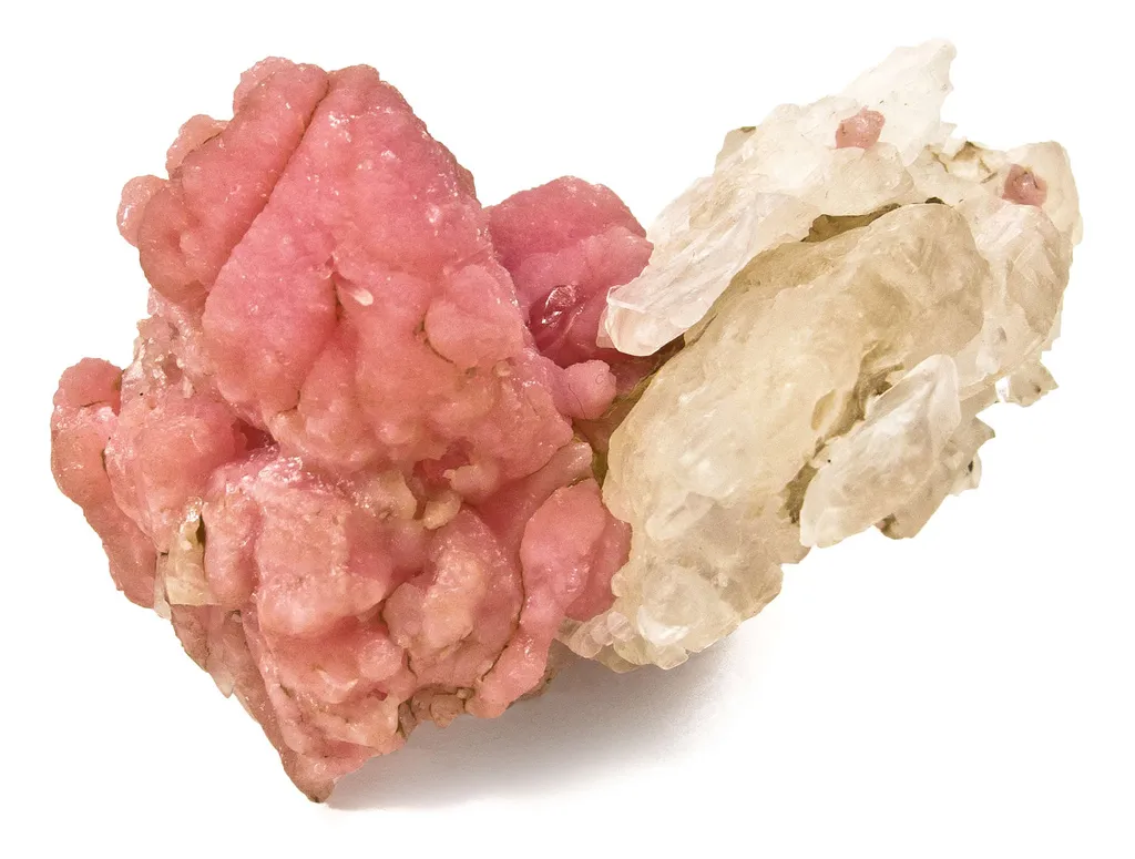 Rhodochrosite With Selenite image