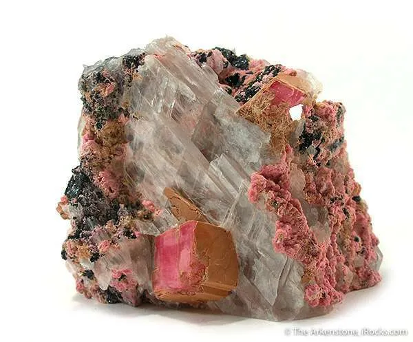 Rhodochrosite With Selenite image