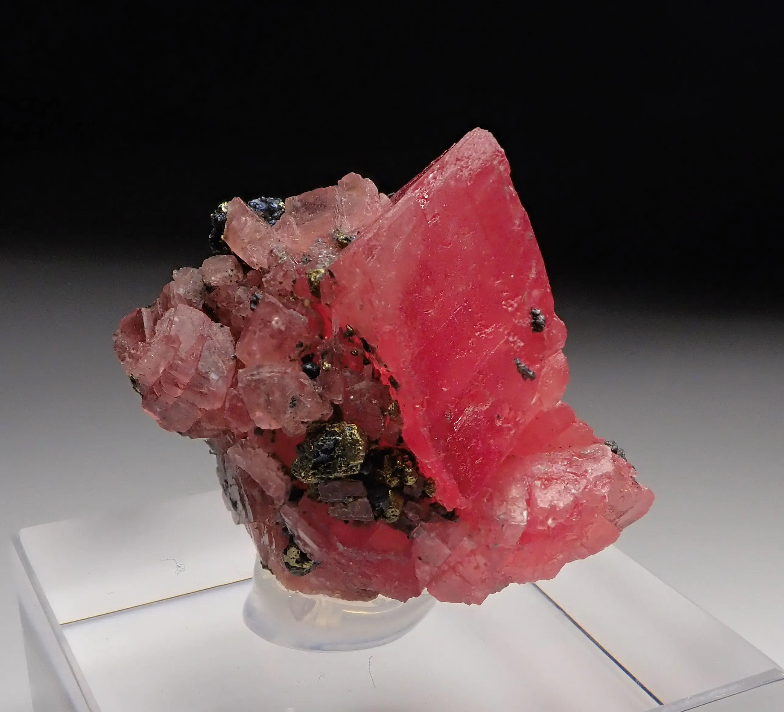 Rhodochrosite with Sphalerite and Pyrite - image 3