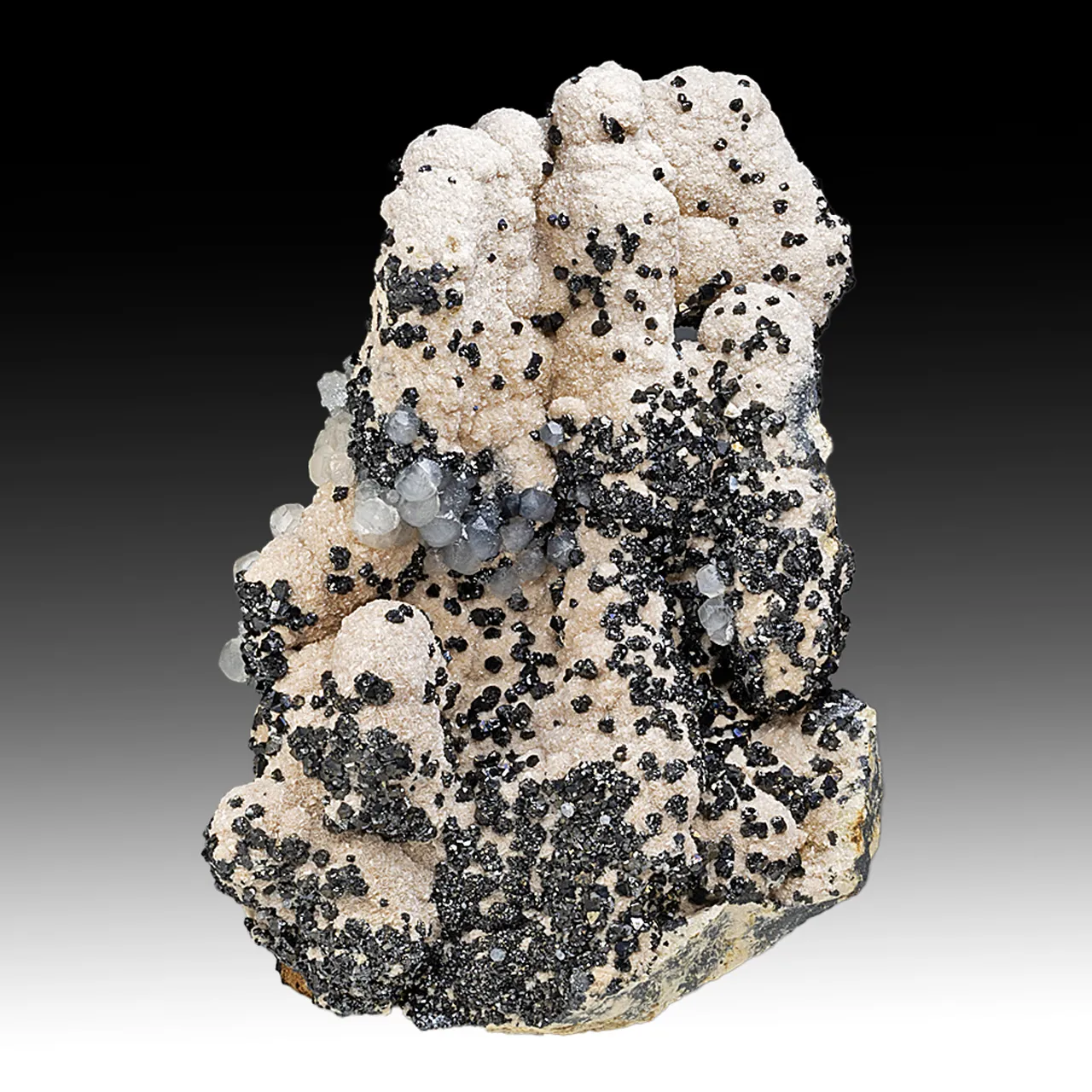 Rhodochrosite with Sphalerite, Calcite - image 1