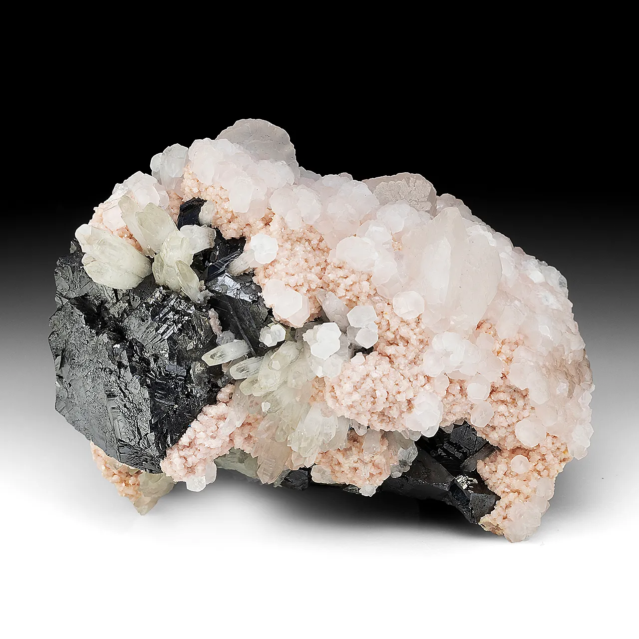 Rhodochrosite with Sphalerite, Quartz - image 1