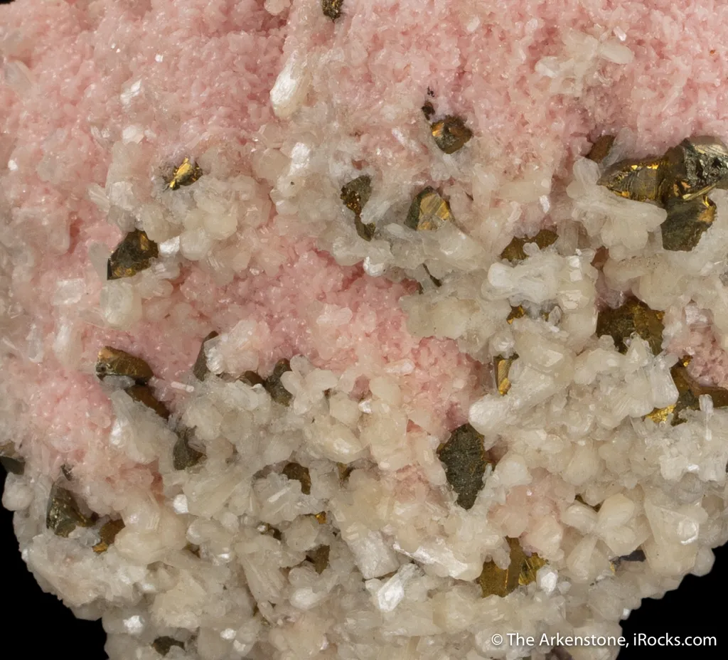 Rhodochrosite with Stilbite and Chalcopyrite - image 2