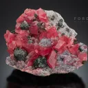 Rhodochrosite with Tetrahedrite and Fluorite - image 2