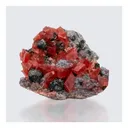 Rhodochrosite with Tetrahedrite and Fluorite - image 1
