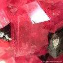 Rhodochrosite With Tetrahedrite on Quartz - image 3