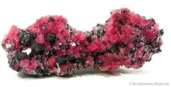 Rhodochrosite With Tetrahedrite on Quartz image