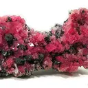 Rhodochrosite With Tetrahedrite on Quartz - image 1