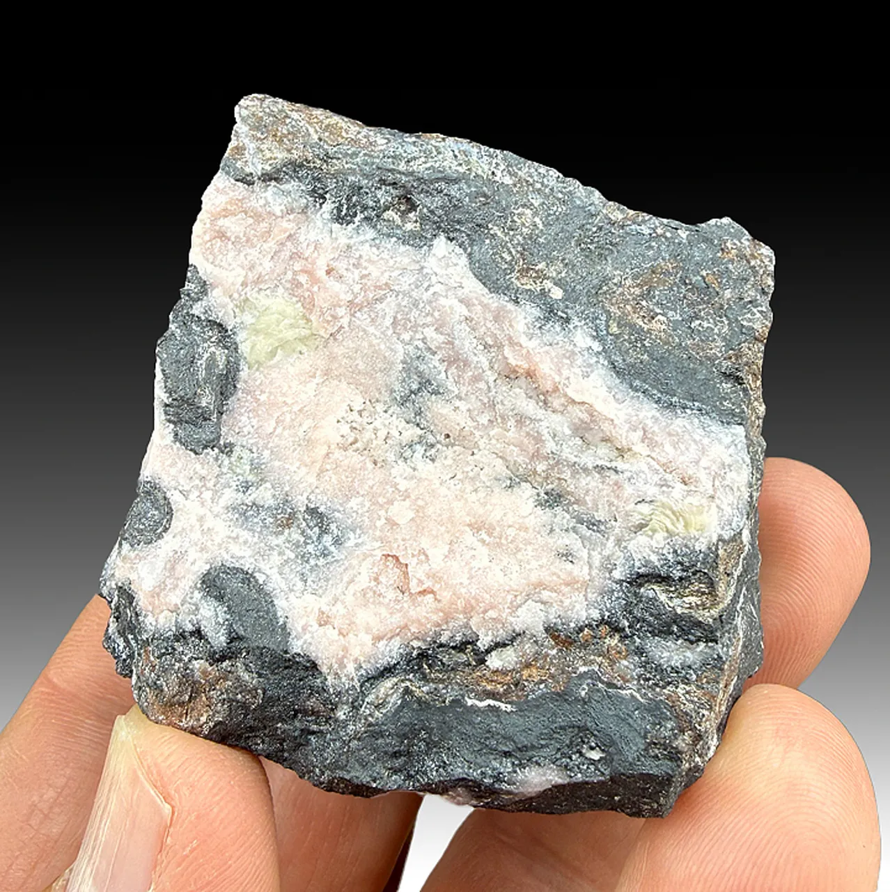 Rhodochrosite with Wulfenite - image 1