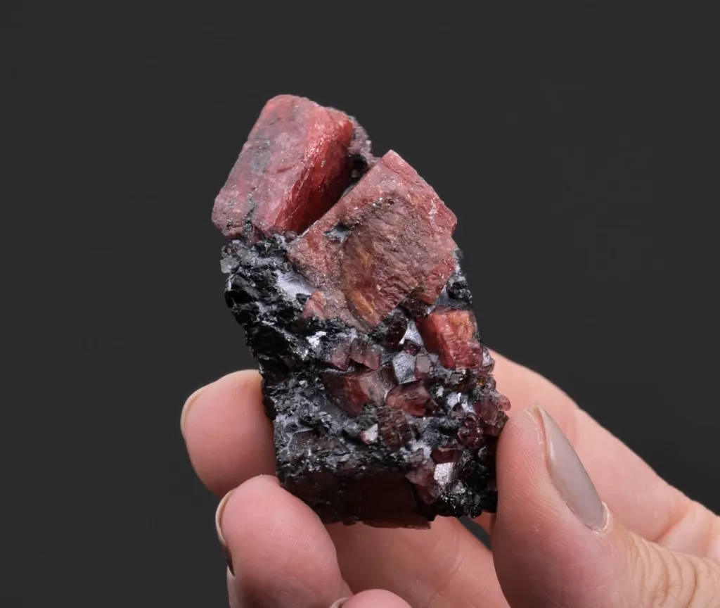 Rhodonite and Galena - image 2
