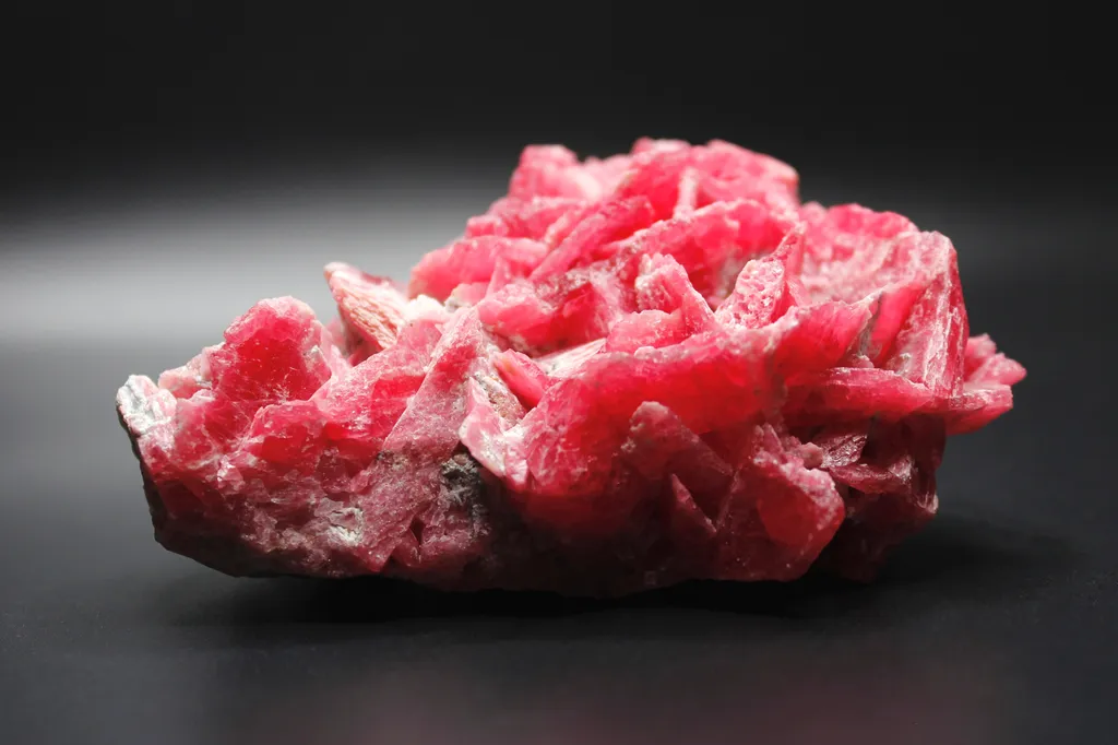 Rhodonite crystal cluster image
