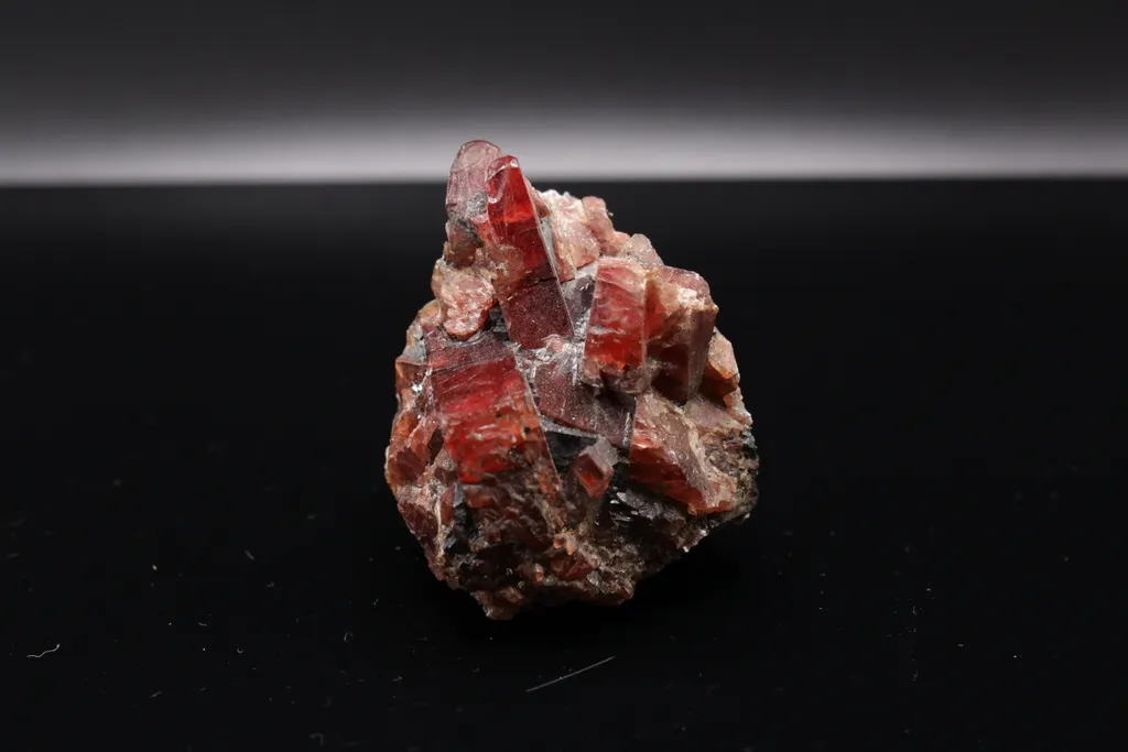 Rhodonite crystals in Galena - image 3