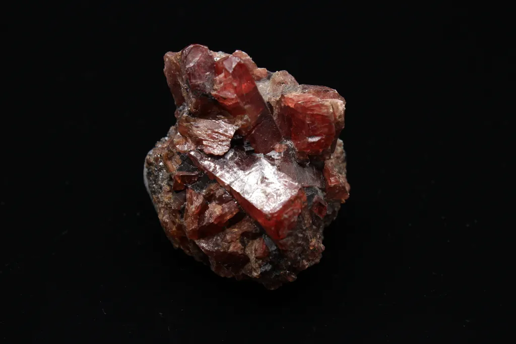 Rhodonite crystals in Galena - image 2