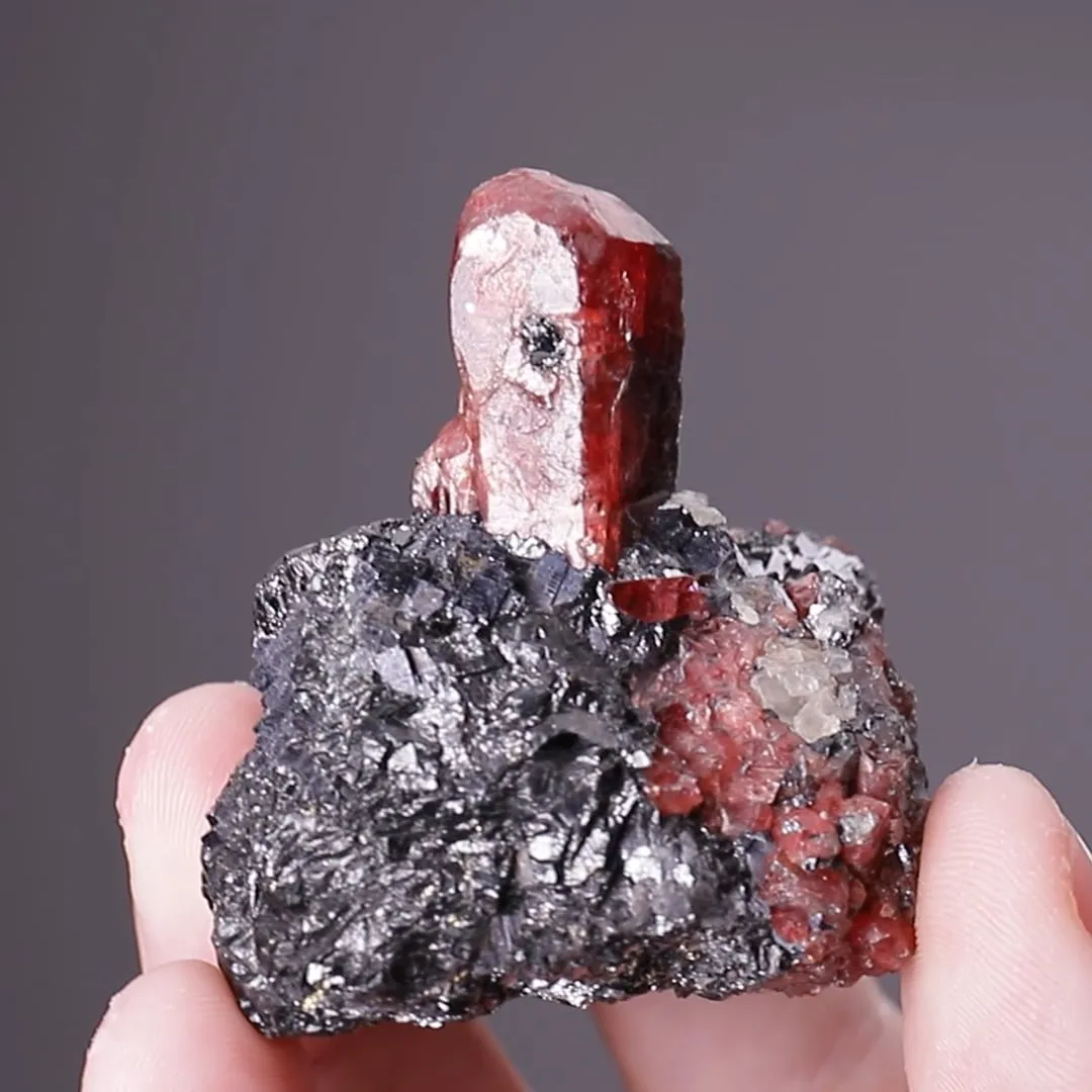 Rhodonite in Galena - image 2