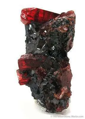 Rhodonite on Galena - image 3