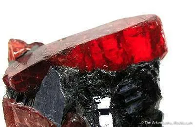 Rhodonite on Galena - image 2