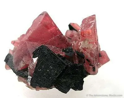 Rhodonite Twin With Bannisterite image