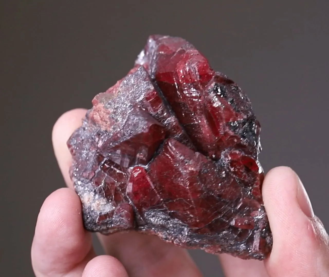 Rhodonite with Galena - image 2