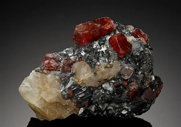 Rhodonite with Galena - image 1