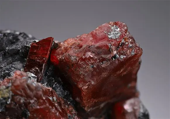 Rhodonite with Galena - image 1