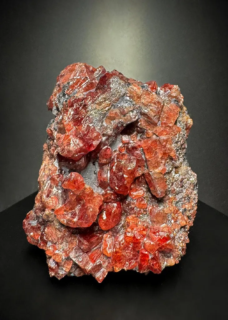 Rhodonite with Galena image