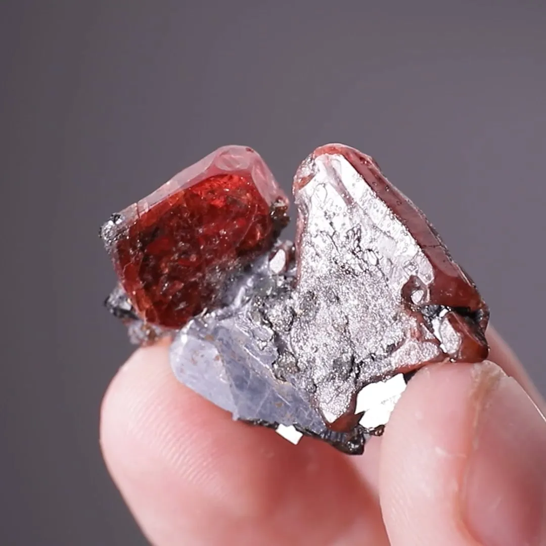 Rhodonite with Galena - image 2