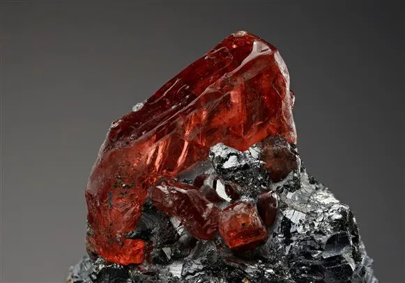 Rhodonite with Galena image