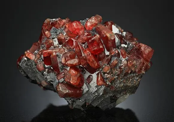 Rhodonite with Galena - image 1