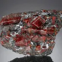 Rhodonite with Galena - image 1