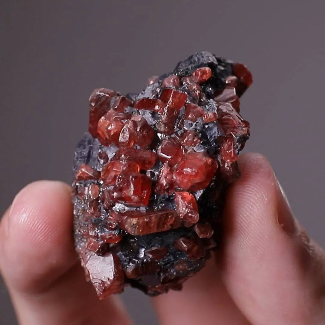 Rhodonite with Galena - image 2