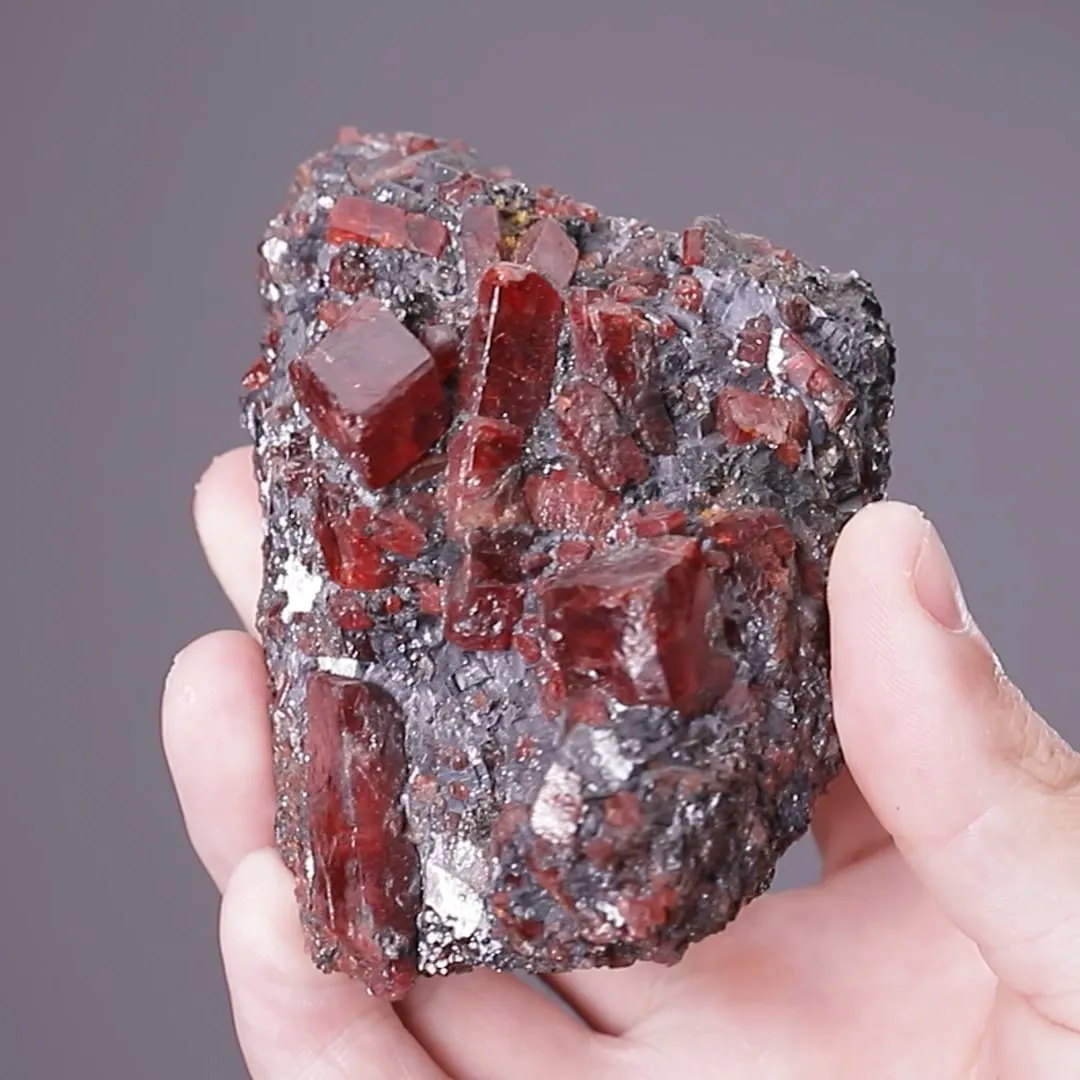 Rhodonite with Galena - image 2