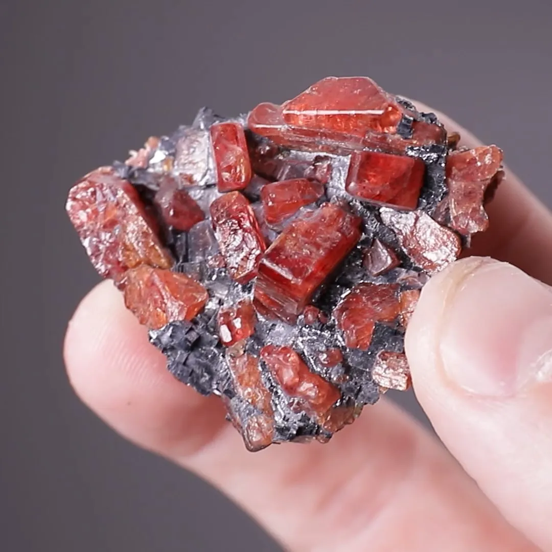 Rhodonite with Galena - image 2