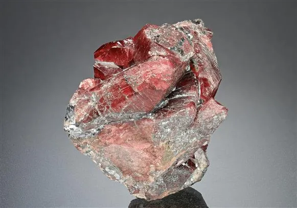Rhodonite with Galena - image 1