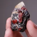 Rhodonite with Galena - image 2