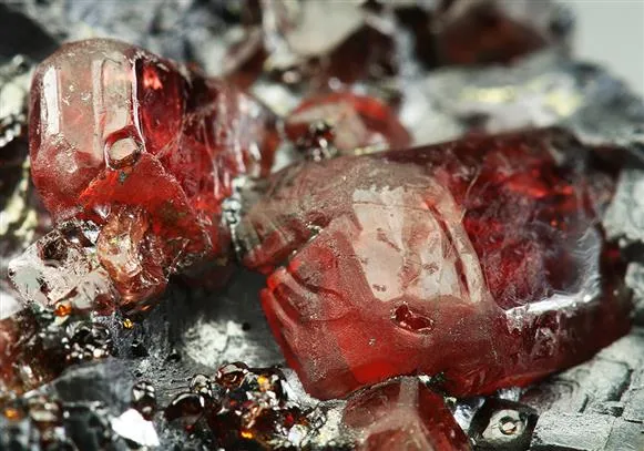 Rhodonite with Galena - image 1