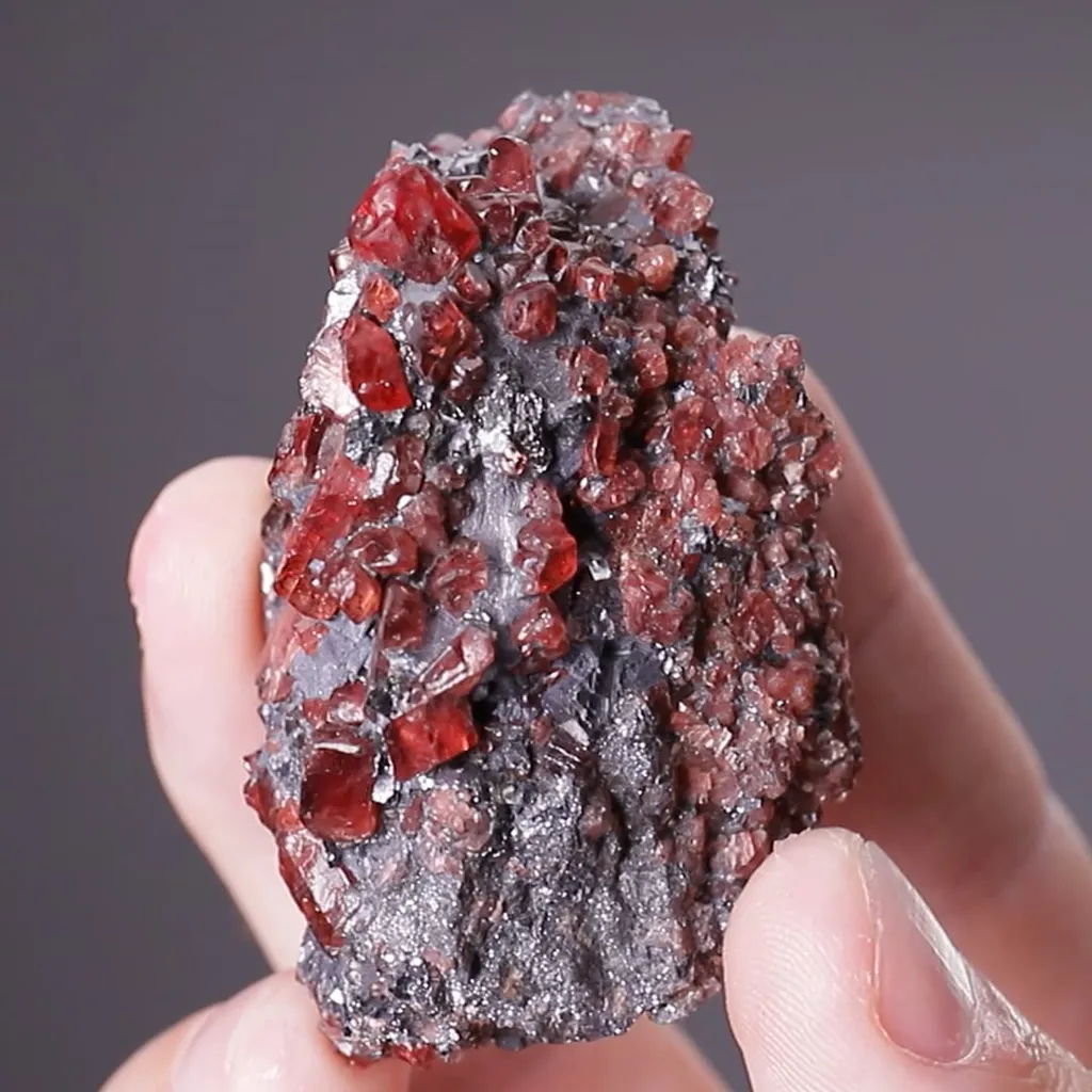 Rhodonite with Galena - image 2