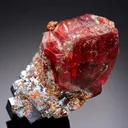 Rhodonite with Galena - image 1
