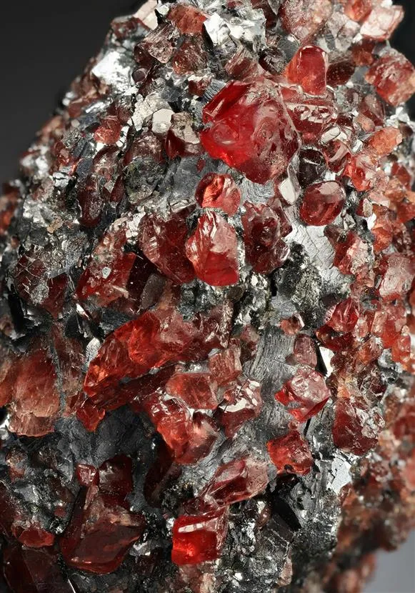 Rhodonite with Galena - image 1