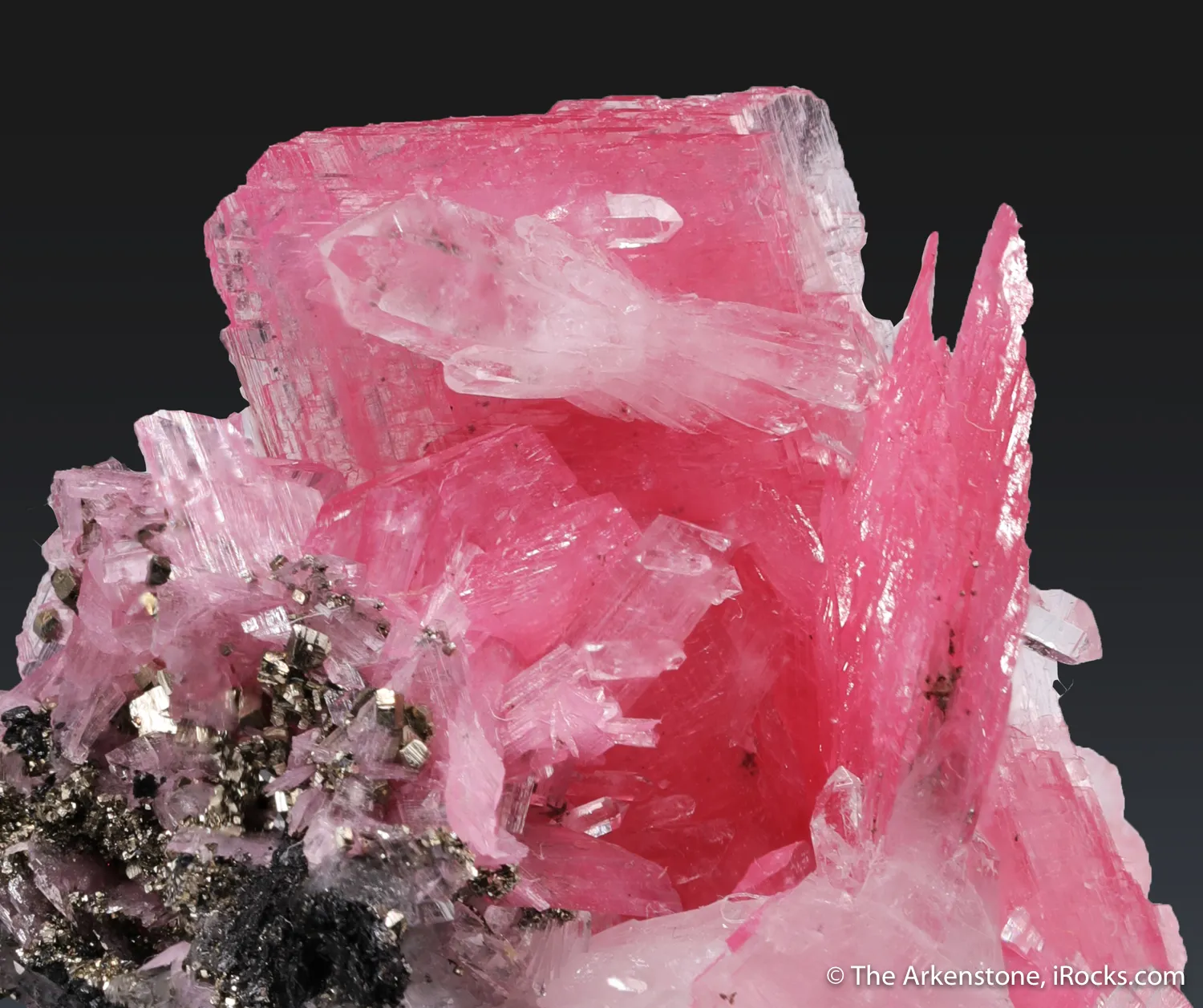 Rhodonite with Quartz and Pyrite - image 3