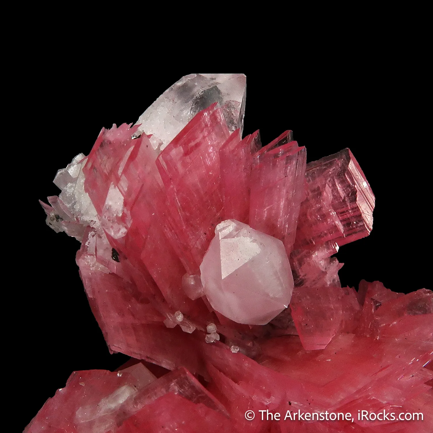 Rhodonite with Quartz, Calcite and Pyrite - image 1